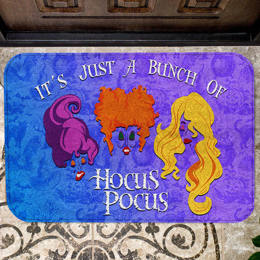 Unifinz DN Doormat It's Just A Bunch Of H Pocus Christmas Doormat Amazing Hocus Pocus Doormat 2022