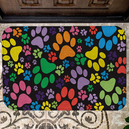 Dog Colorful Doormat