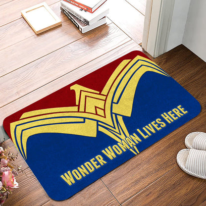 Unifinz DC Doormat W Women Lives Here Doormat High Quality DC Doormat Mats 2025