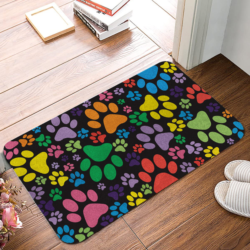 Dog Colorful Doormat