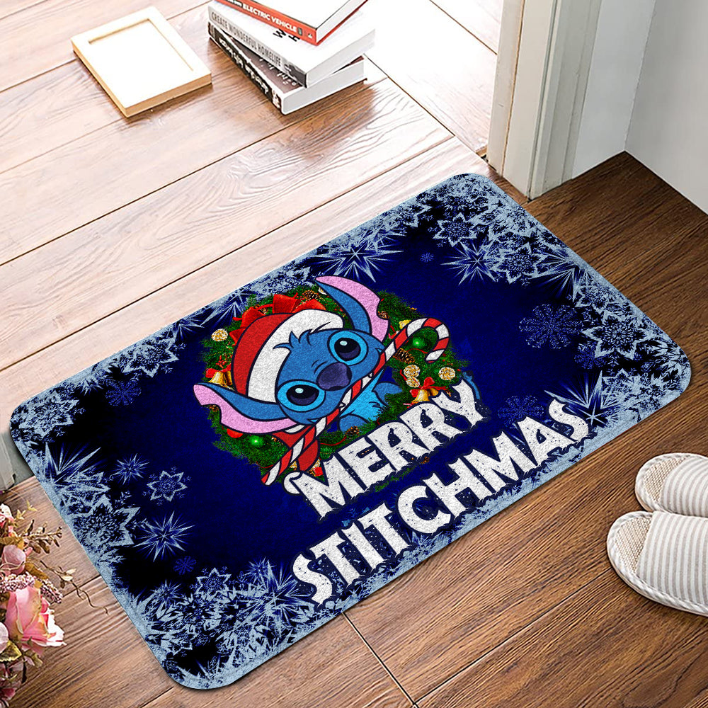 Unifinz LAS Doormat Stich Merry Christmas Laurel Christmas Doormat Cute High Quality DN Stitch Doormat 2022
