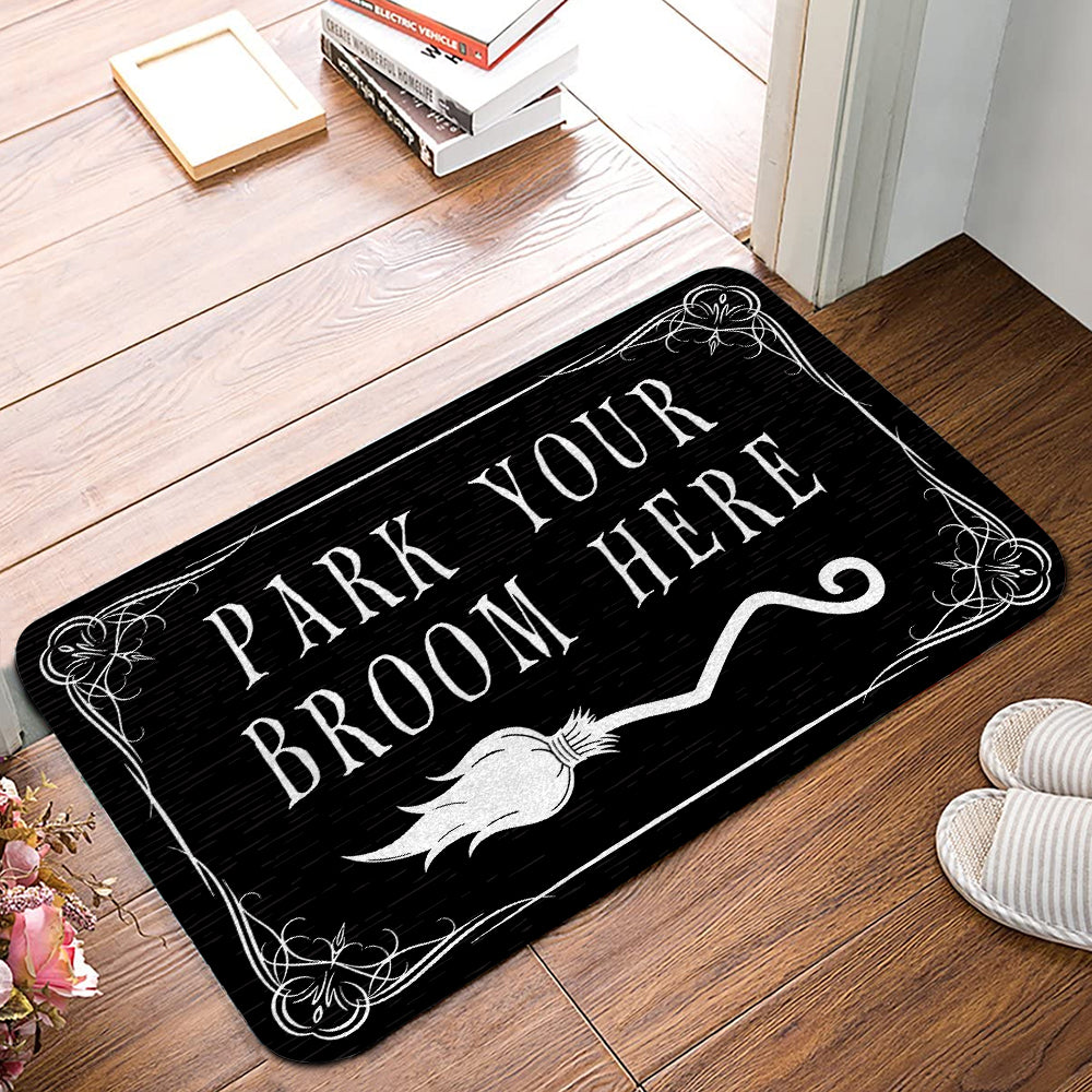 Park Your Broom Here Doormat