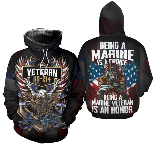 Unifinz Military Hoodie Veteran DD-214 Being Marine Veteran Be Honor Cool T-shirt Veteran Hoodie Military Shirt Apparel 2024