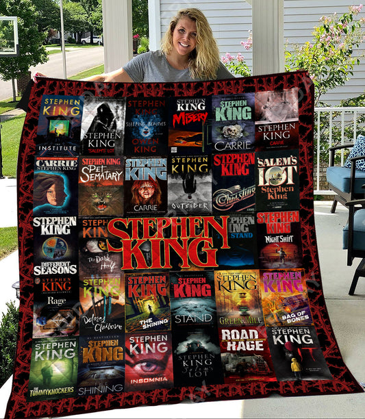 Unifinz Horror Quilt Stephen K Horror Novels Quilt Awesome High Quality Horror Quilt 2022
