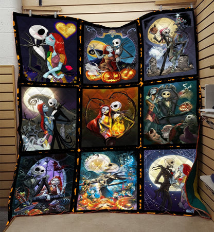 Unifinz TNBC Quilt Jack And Sally Art Quilt Amazing DN TNBC Quilt TNBC Sally Quilt 2023