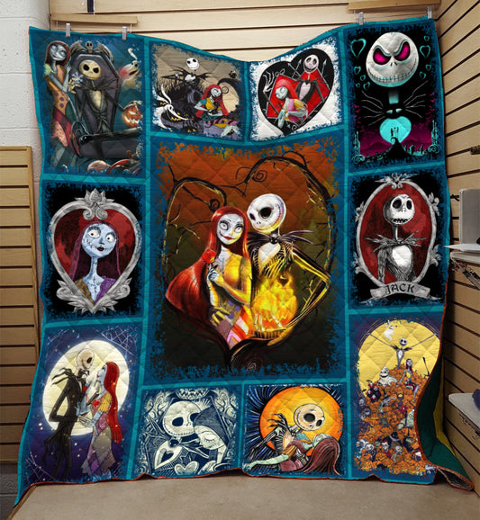 Unifinz TNBC Quilt Jack and Sally Love Quilt High Quality TNBC Quilt 2022