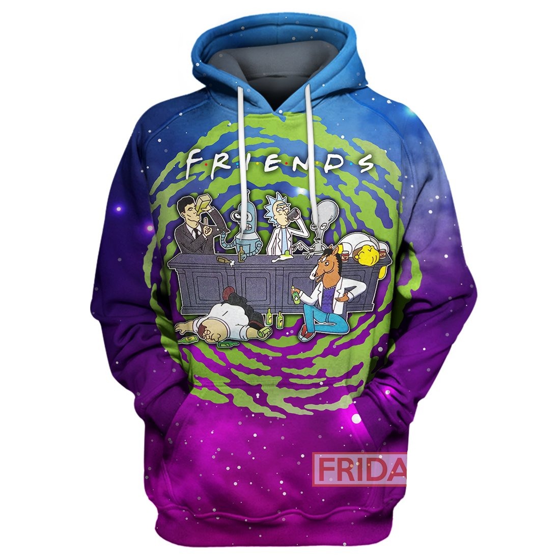 Unifinz Rick And Morty Hoodie R&M Friends 3D Print T-shirt Rick And Morty Shirt Sweater Tank 2022