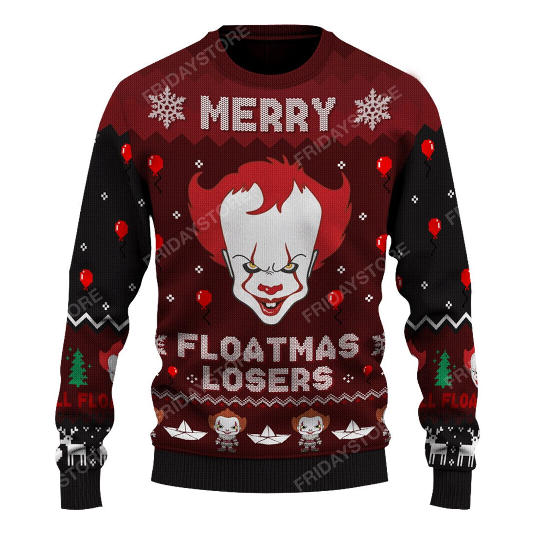 Horror Movies Merry Floatmas Losers Sweater