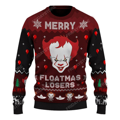 Horror Movies Merry Floatmas Losers Sweater