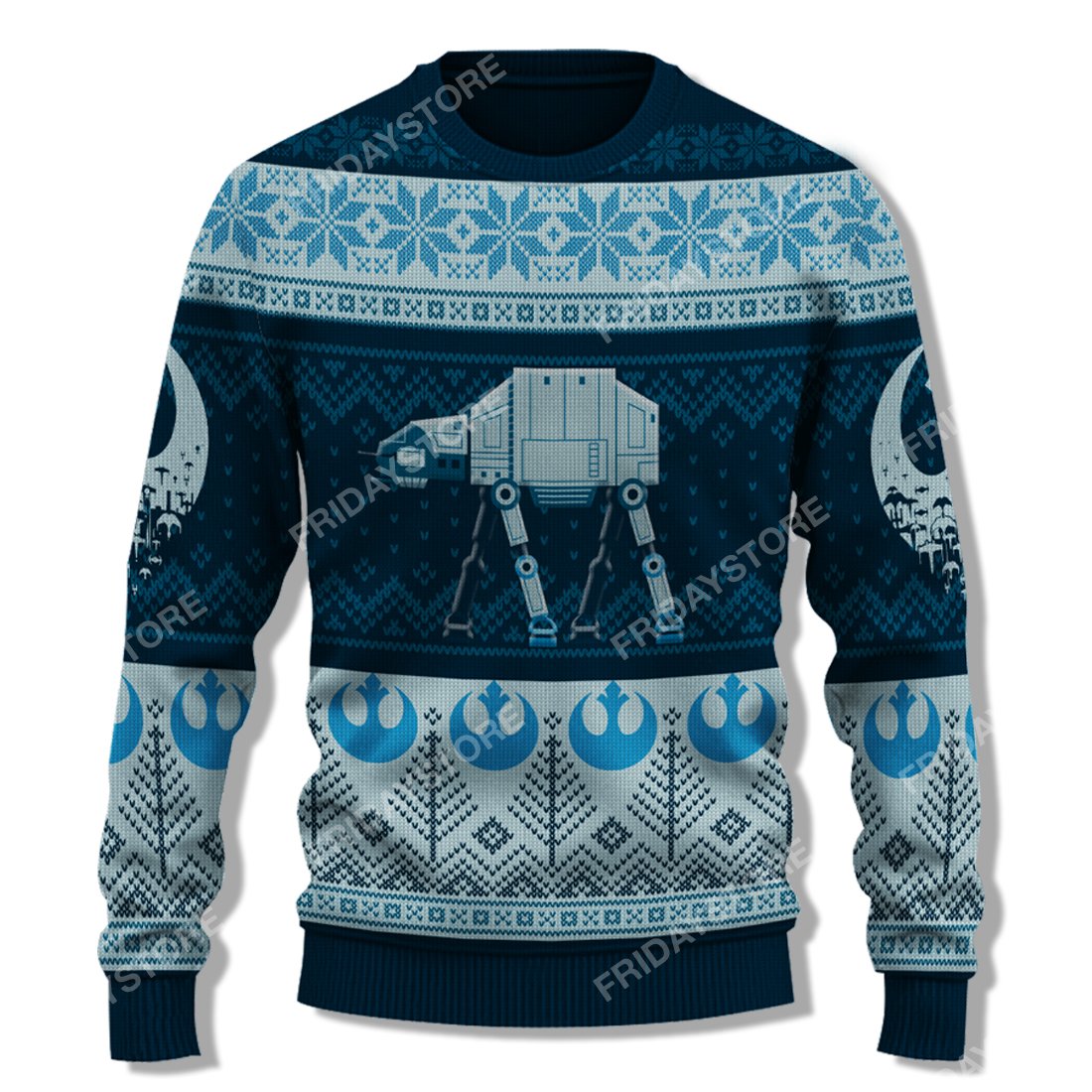 SW ATAT Walker Christmas Pattern Sweater