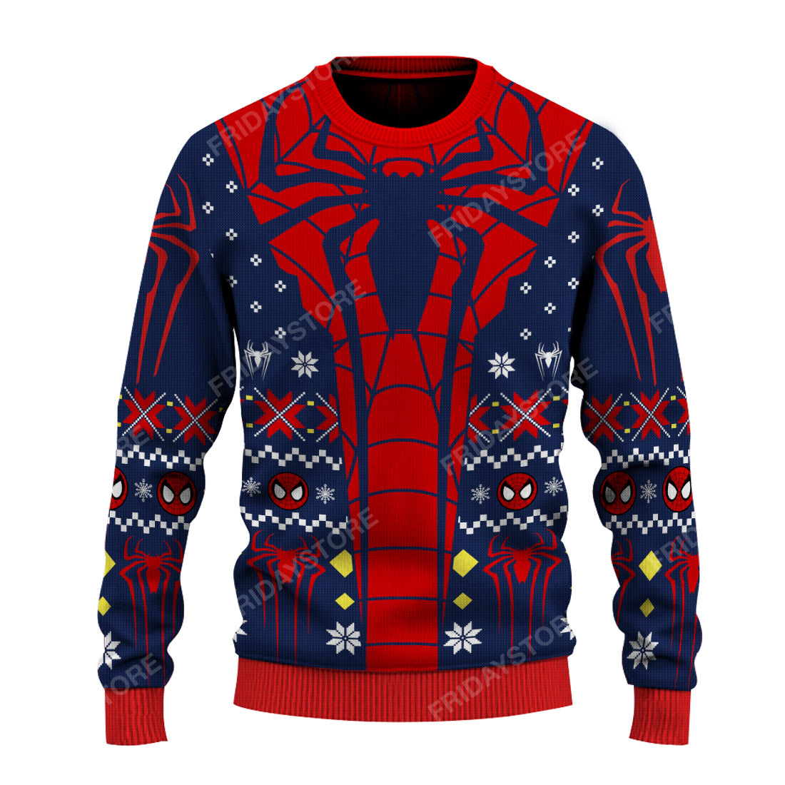 Unifinz MV Ugly Sweater MV Amazing Spider Christmas Sweater Cool Spiderman Sweater 2024