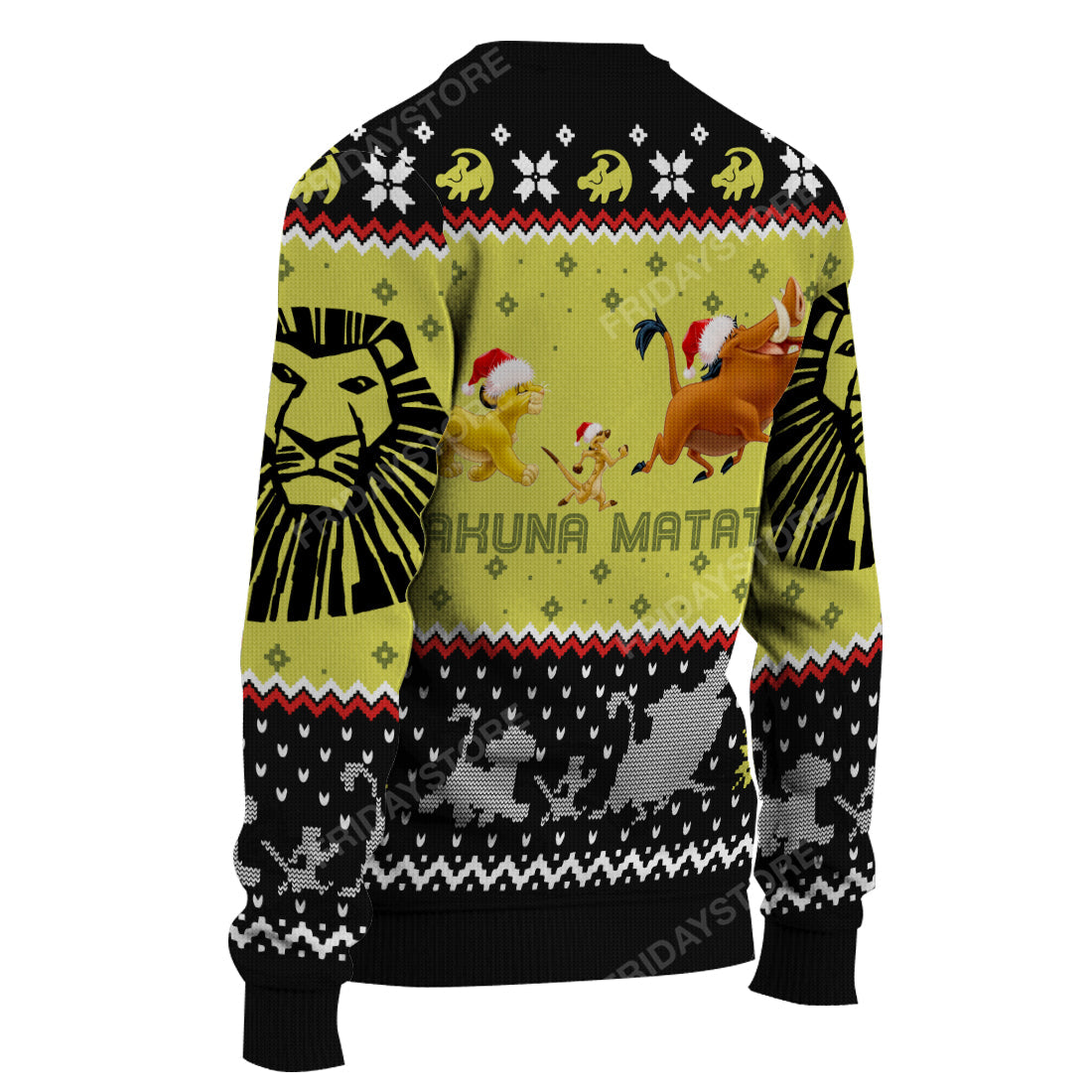 Unifinz LK Sweater Hakuna Matata Baby Lion And Friends Christmas Ugly Sweater Amazing LK Ugly Sweater 2023