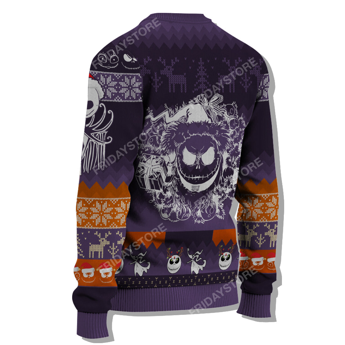 Unifinz TNBC Sweater Nightmare Jack And Friends In Christmas Sweater Cool Awesome TNBC Ugly Sweater 2024