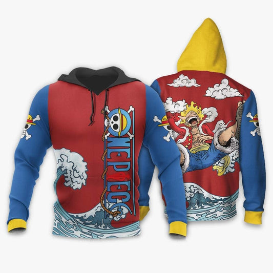 One Piece Hoodie Monkey D Luffy Gear 5 Awakening Hoodie Colorful Unisex