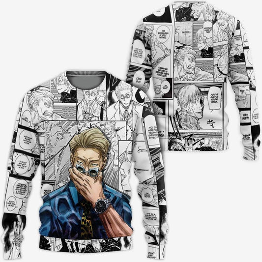 Jujutsu Kaisen Sweatshirt Nanami Kento Manga Graphic Sweatshirt Black White Unisex Adults New Release