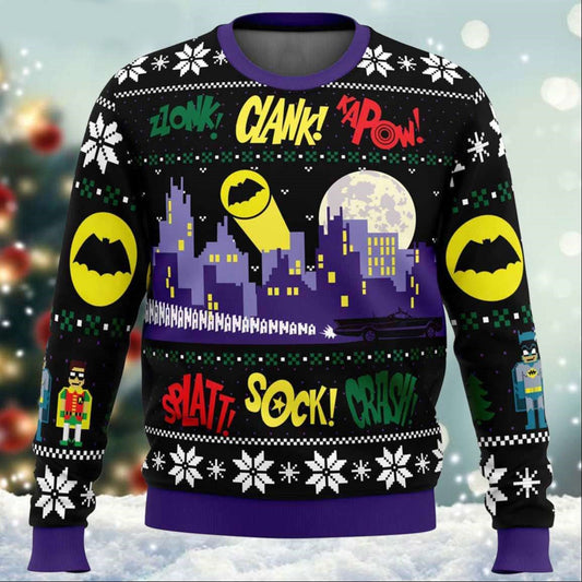 Batman Sweatshirt Honk Clank Kabow Batman Comic Sweatshirt Colorful Unisex