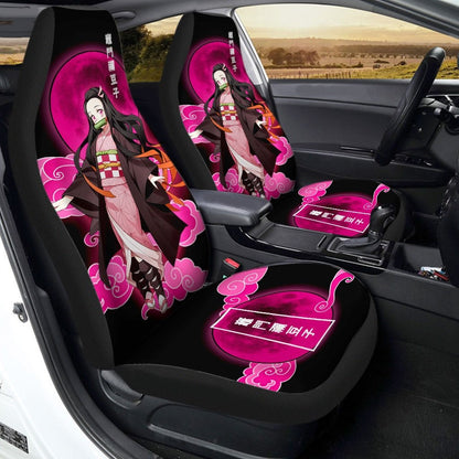 Demon Slayer Car Seat Covers Nezuko Kamada Graphic Demon Slayer Seat Covers