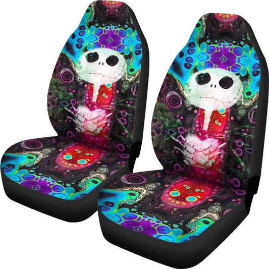 TNBC Car Seat Covers Jack Skellington Illusion Seat Covers