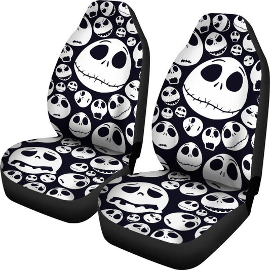 TNBC Car Seat Covers Jack Skellington Head Pattern Seat Covers