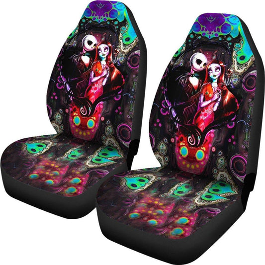 TNBC Car Seat Covers Jack And Sally Love Illusion Seat Covers