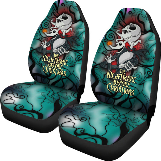 TNBC Car Seat Covers Evil Jack Skellington And Zero Seat Covers