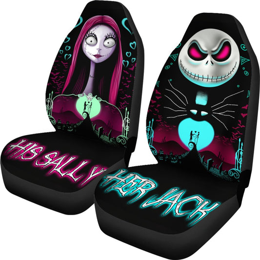 TNBC Car Seat Covers His Sally Her Jack Seat Covers