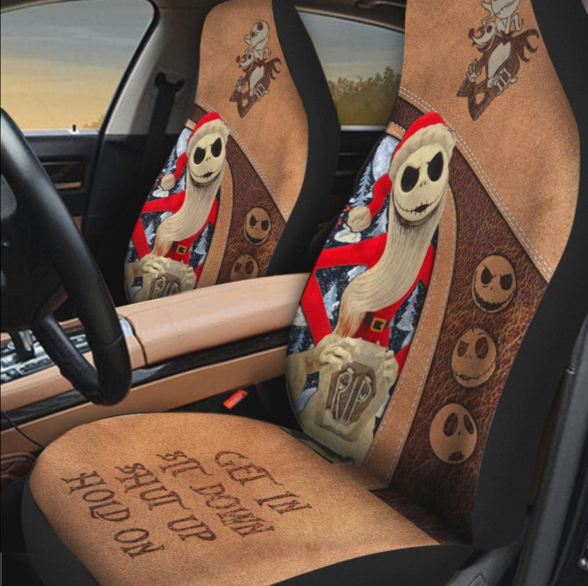 TNBC Car Seat Covers Jack Skellington Santa Claus Seat Covers