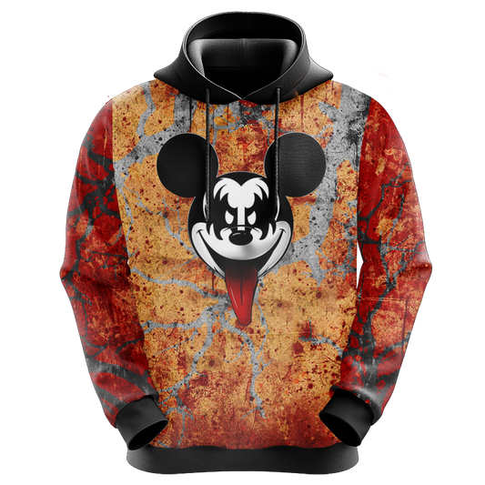 DN Hoodie DN MM Characters Kiss Band Red Hoodie