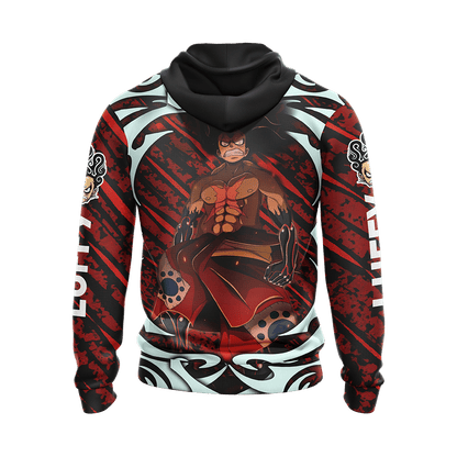 One Piece Hoodie Luffy Snakeman Gear 4 Graphic Hoodie Red Unisex