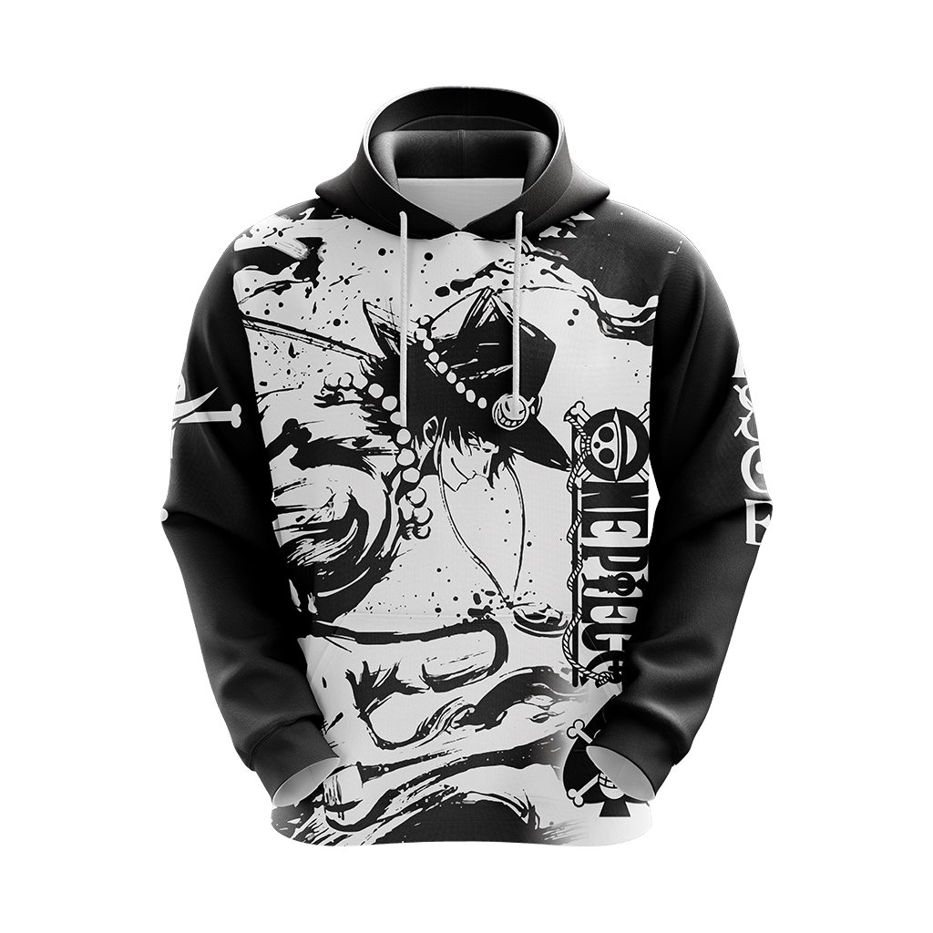 One Piece Hoodie Start Living Before You Start Dying Hoodie Black White Unisex