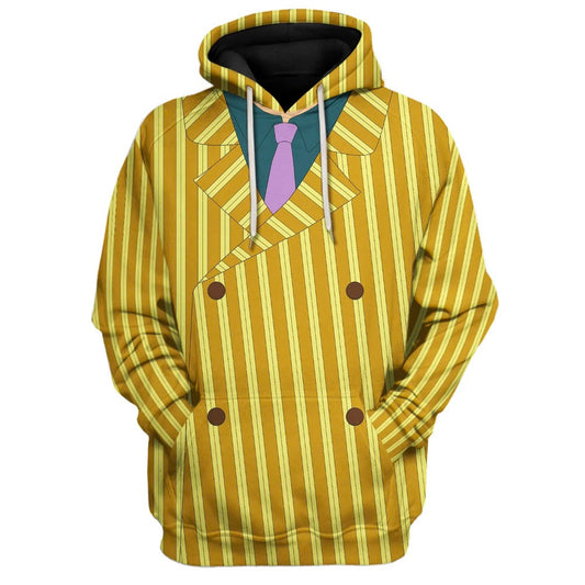 One Piece Hoodie One Piece Admiral Kizaru Costume T-shirt Yellow Unisex