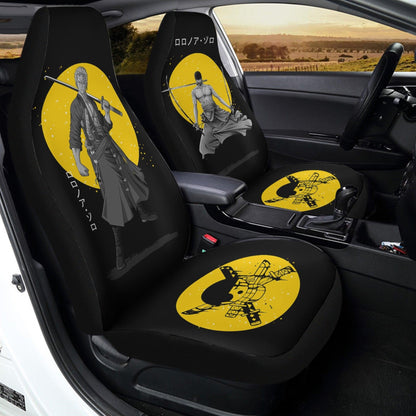 One Piece Car Seat Covers Roronoa Zoro Japanese Style Seat Covers