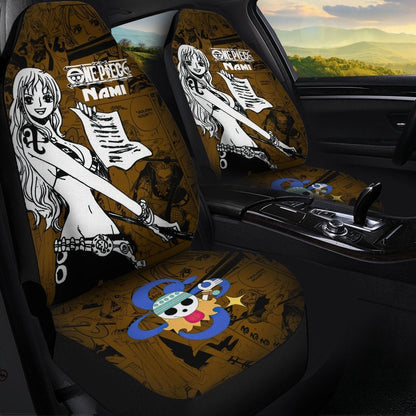 One Piece Car Seat Covers One Piece Nami Graphic Seat Covers