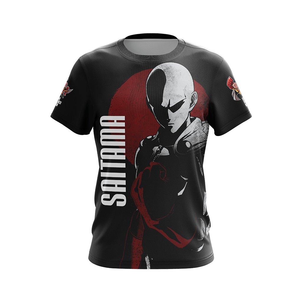 One Punch Man Hoodie Saitama One Punch Man Silhouette T-shirt Black Red Unisex