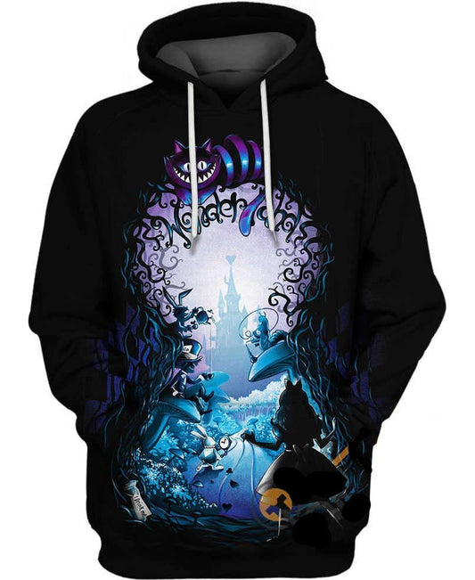 AIW Hoodie Alice A Look Inside Wonderland Hoodie Black Unisex