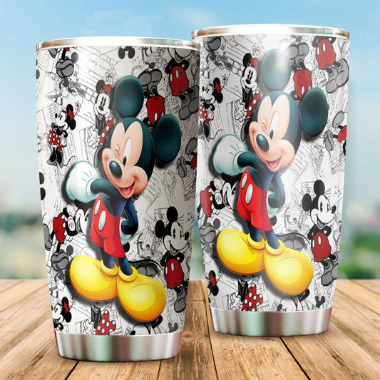 DN Tumbler 20 Oz MM Tumbler MM Old Vesion Comic White Tumbler Cup 20 Oz