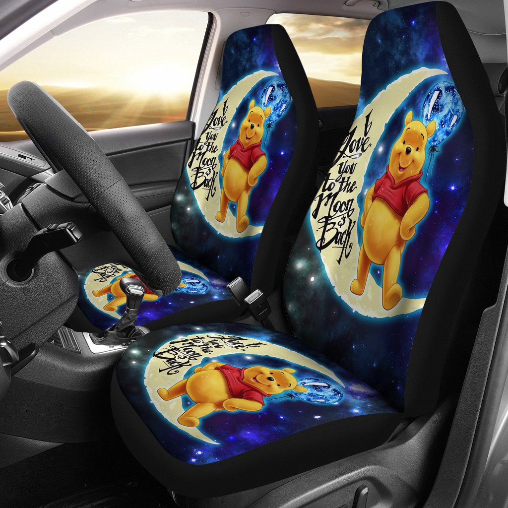 WTP Car Seat Covers Pooh Love You To The Moon And Back Seat Covers