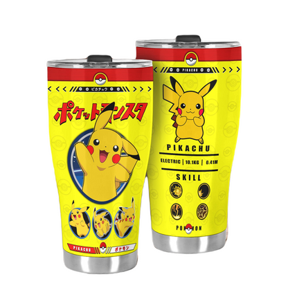 PKM Tumbler PKM Pikachu Skill Graphic Tumbler Cup Yellow