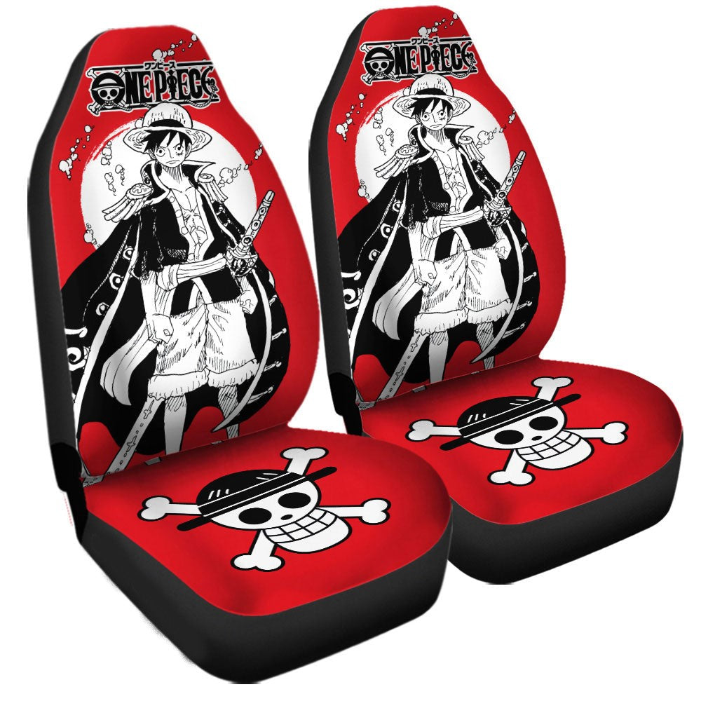 One Piece Car Seat Covers Pirate King Luffy Seat Covers