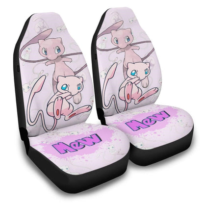 PKM Car Seat Covers PKM Mew Graphic Cute Pattern Seat Covers Pink