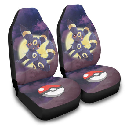 PKM Car Seat Covers Umbreon Light In The Dark Seat Covers Purple