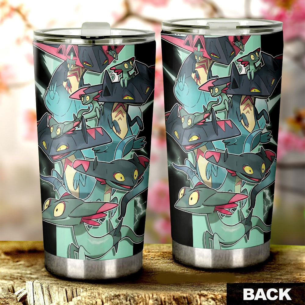 PKM Tumbler PKM Dragapult Evolution Graphic Tumbler Cup Green – Unifinz