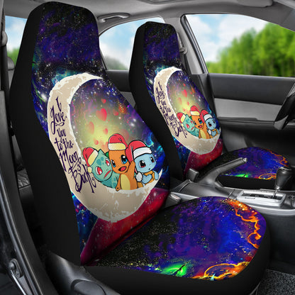 PKM Car Seat Covers PKM Love You To The Moon And Back Seat Covers Colorful