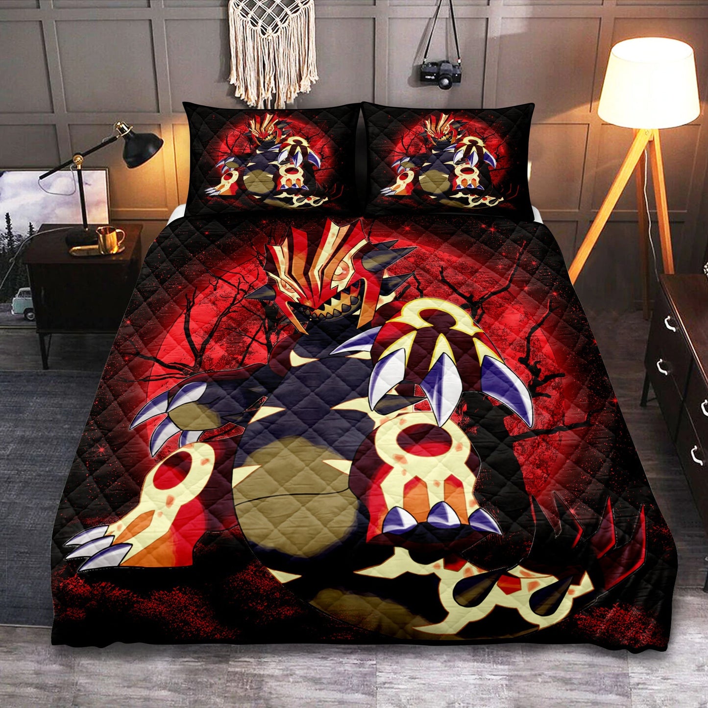 PKM Bedding Set PKM Mega Proudon Moonlight Duvet Covers Red Unique Gift