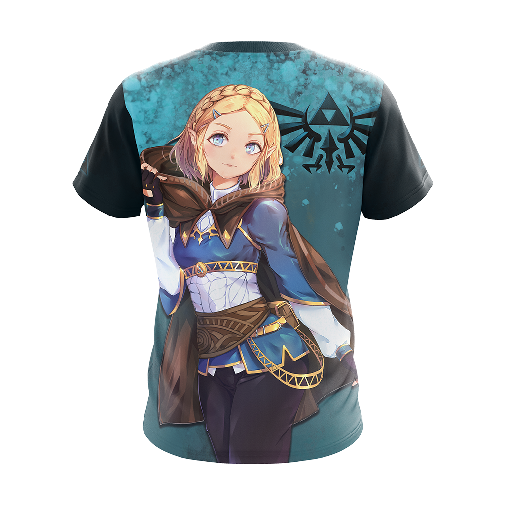 The Legend Of Zelda Hoodie Princess Zelda Graphic T-shirt Black Blue Unisex