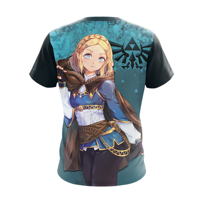 The Legend Of Zelda Hoodie Princess Zelda Graphic T-shirt Black Blue Unisex