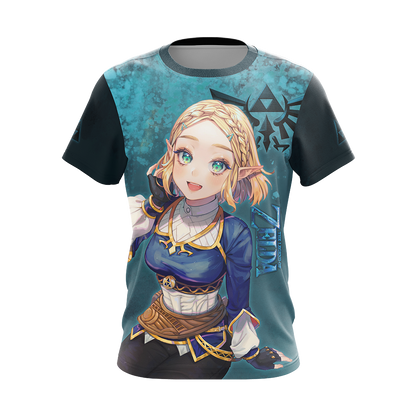 The Legend Of Zelda Hoodie Princess Zelda Graphic T-shirt Black Blue Unisex