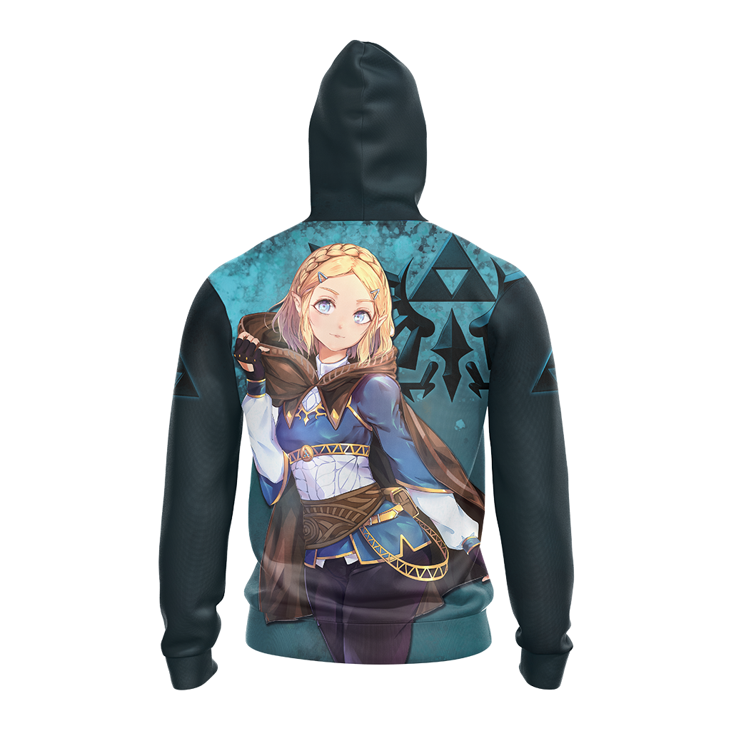 The Legend Of Zelda Hoodie Princess Zelda Graphic T-shirt Black Blue Unisex