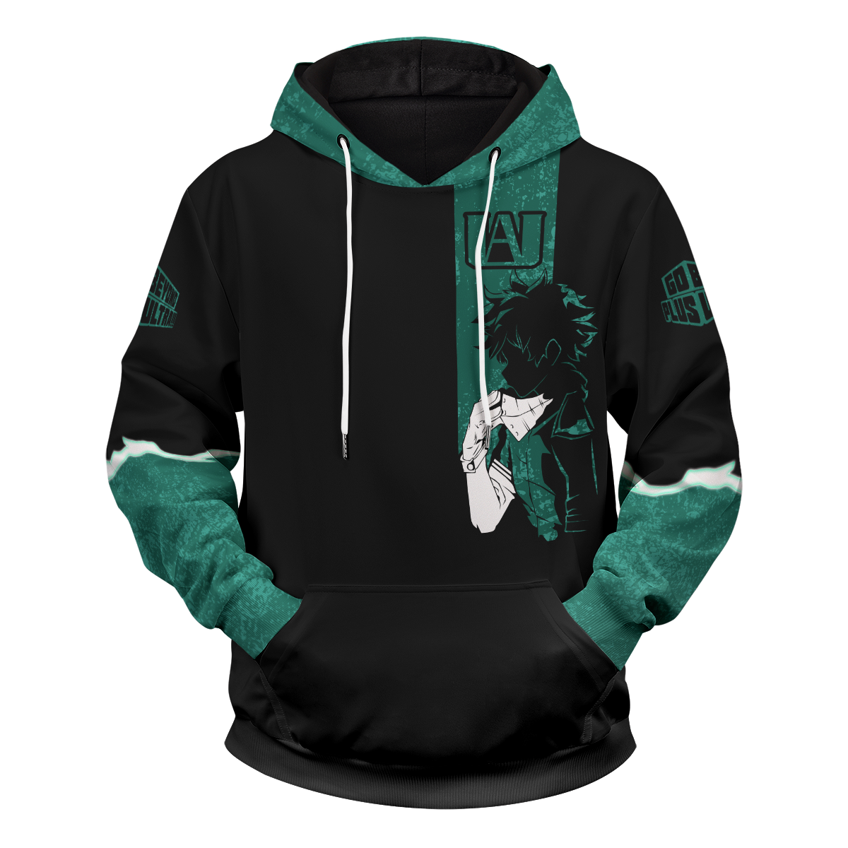  My Hero Academia Hoodie Boku No Hero Academia Apparel Izuku Midoriya Green Black Hoodie Adult Full Print