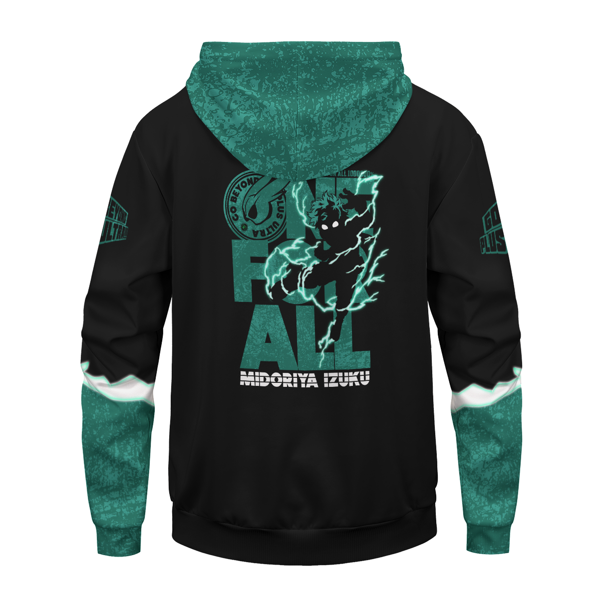  My Hero Academia Hoodie Boku No Hero Academia Apparel Izuku Midoriya Green Black Hoodie Adult Full Print